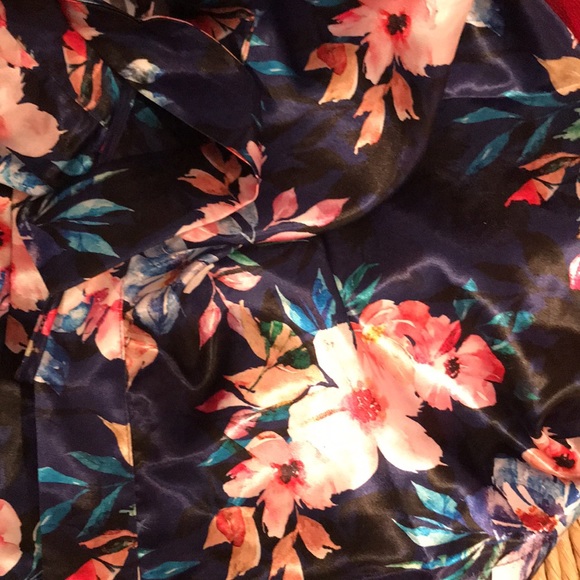 I Collection 3x-4x kimono floral print polyester - Picture 4 of 4